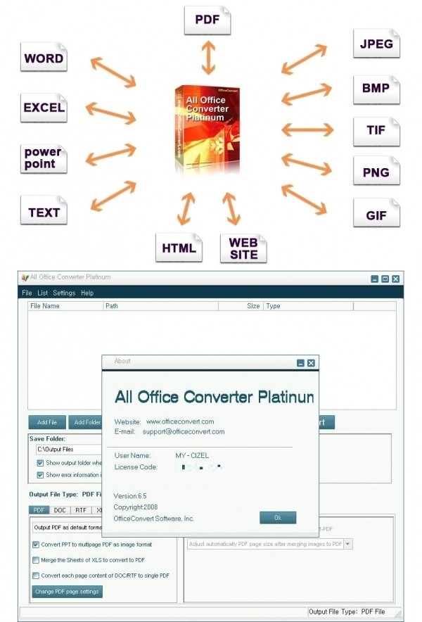 All Office Converter Platinum 6.5 Software