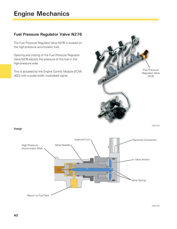 폭스바겐 서비스교육 설명서 Vw Tdi Common Rail Engine